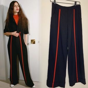 CREATURES OF THE WIND Black Trousers Wide Leg Pant